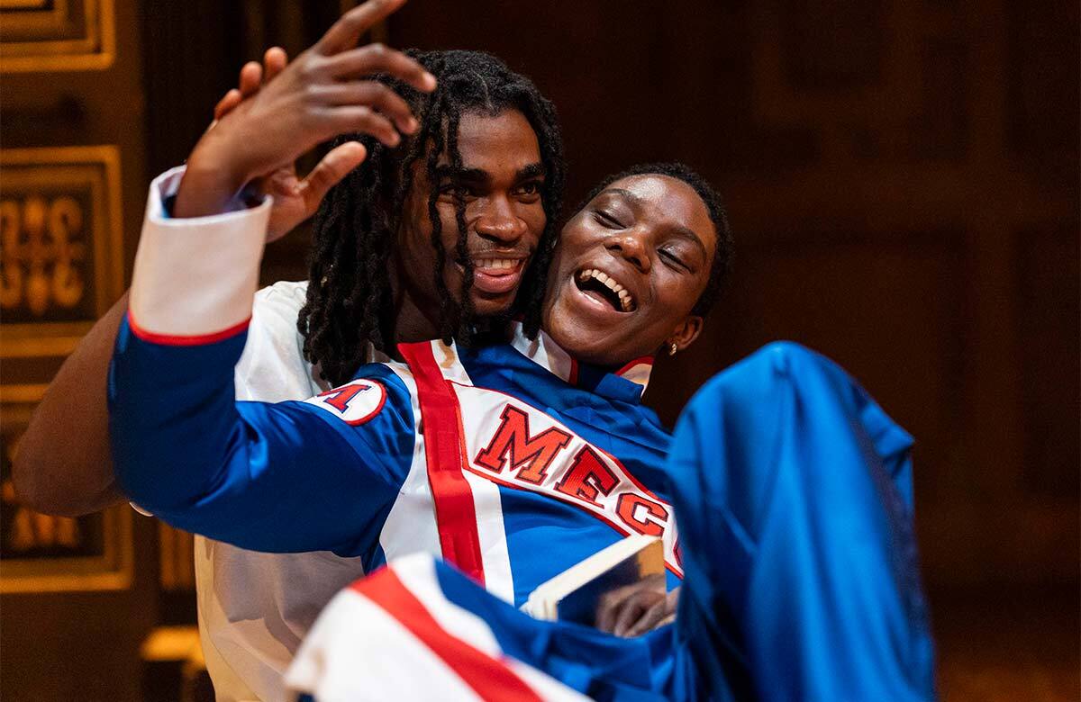 Jayden Elijah and Selina Jones in Deep Azure at the Sam Wanamaker Playhouse, Shakespeare's Globe, London. Photo: Sam Taylor