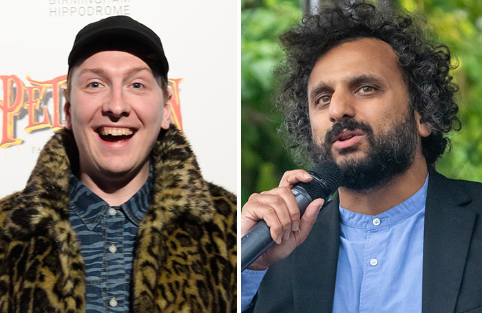 Joe Lycett and Nish Kumar. Photos: Birmingham Hippodrome;Ben Gingell/Shutterstock