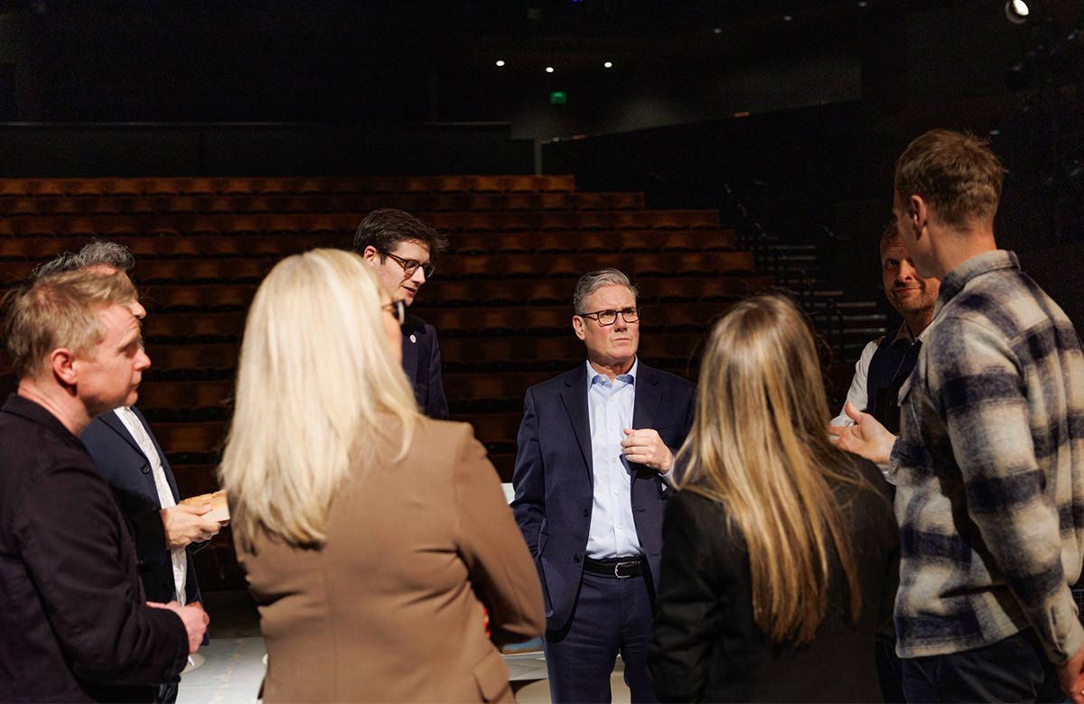Keir Starmer visited Sheffield Theatres and encouraged private sector partners to support the redevelopment. Photo: Sheffield Theatres 