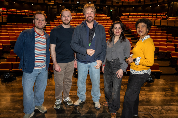 Hughie O'Donnell, Jack Quarton, John Owen-Jones, Rachel Tucker and Melanie La Barrie