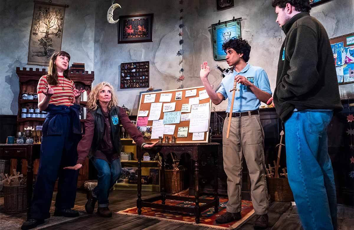 The company of Welcome to Pemfort at the Soho Theatre, London. Photo: Tristram Kenton