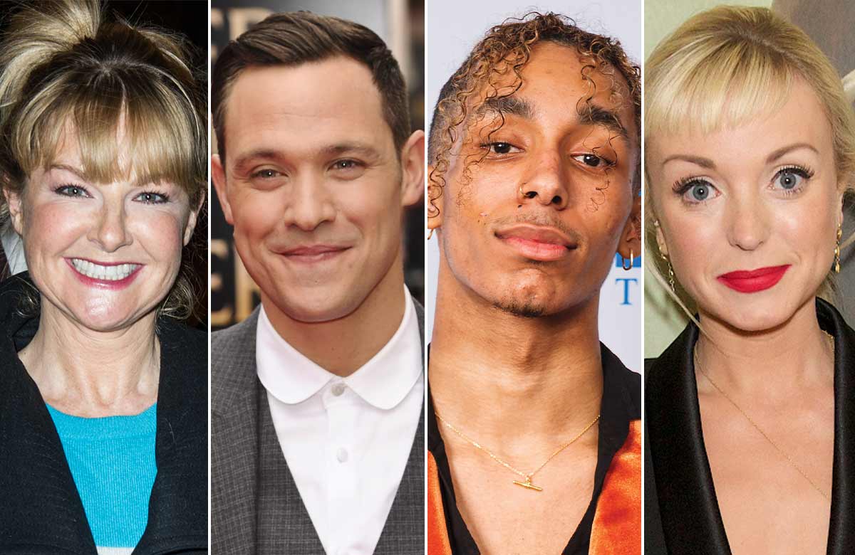 Sarah Hadland, Will Young, Jeevan Braich and Helen George. Photo: Craig Sugden/Shutterstock/Alex Brenner/Piers Allardyce