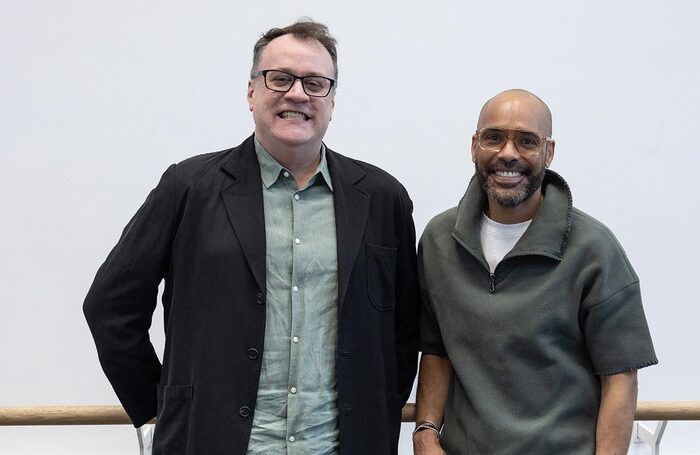 Russell T Davies and Benoit Swan Pouffer