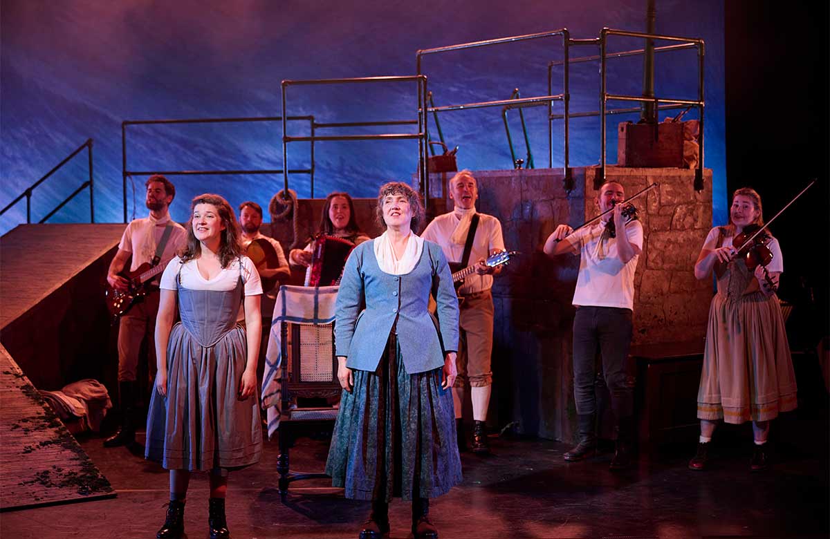 The cast of Flora at Eden Court, Inverness (2026). Photo: Ewen Weatherspoon