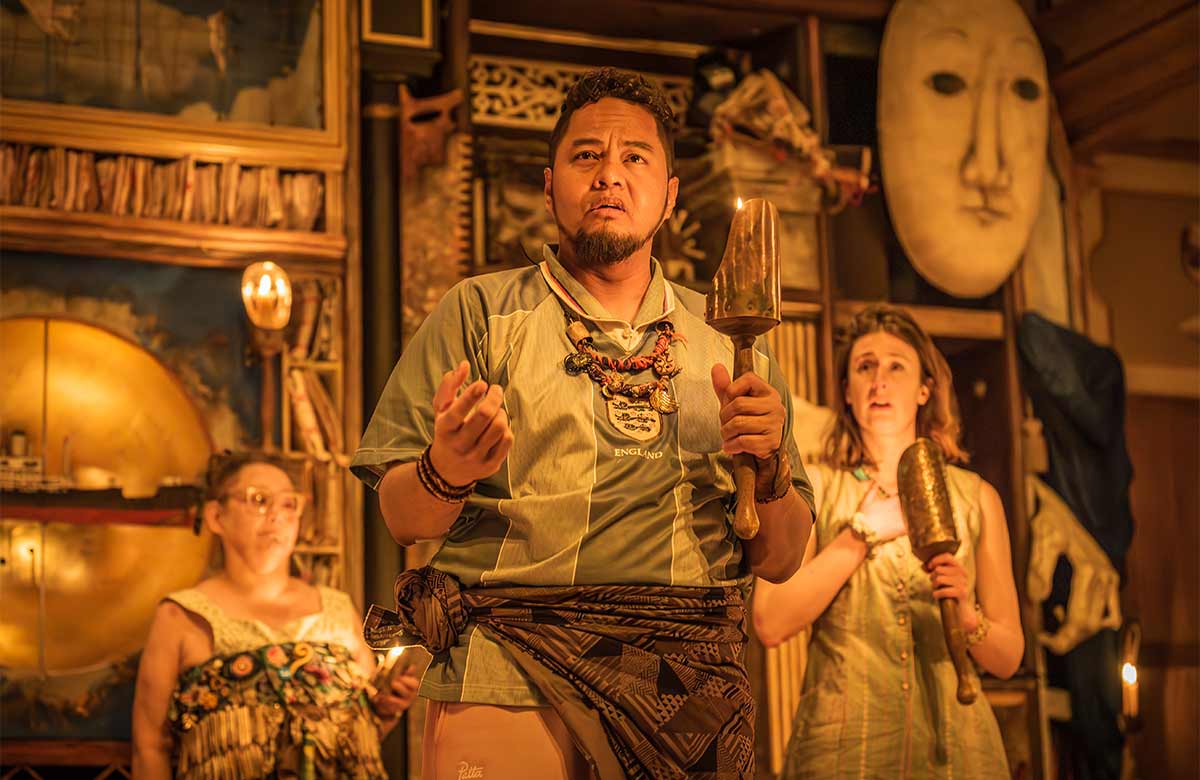Faizal Abdullah performed throughout Ramadan in The Tempest at Shakespeare's Globe. Photo: Marc Brenner