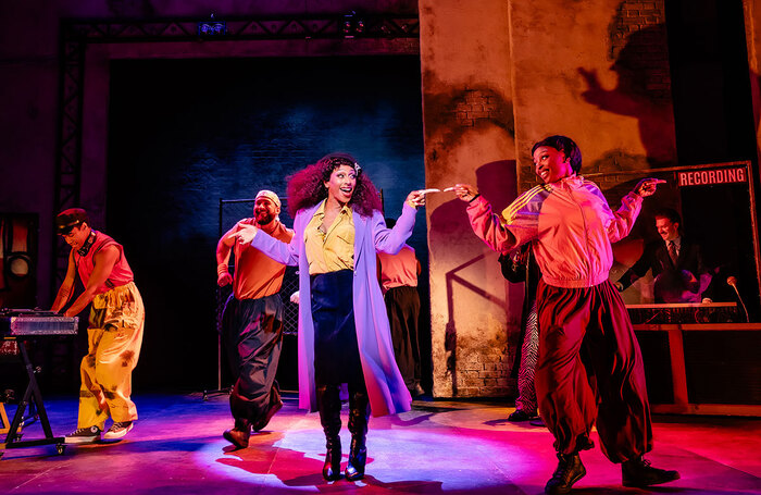 Alexandra Burke as Chaka Khan cast in I'm Every Woman - The Chaka Khan Musical. Photo by Danny Kaan