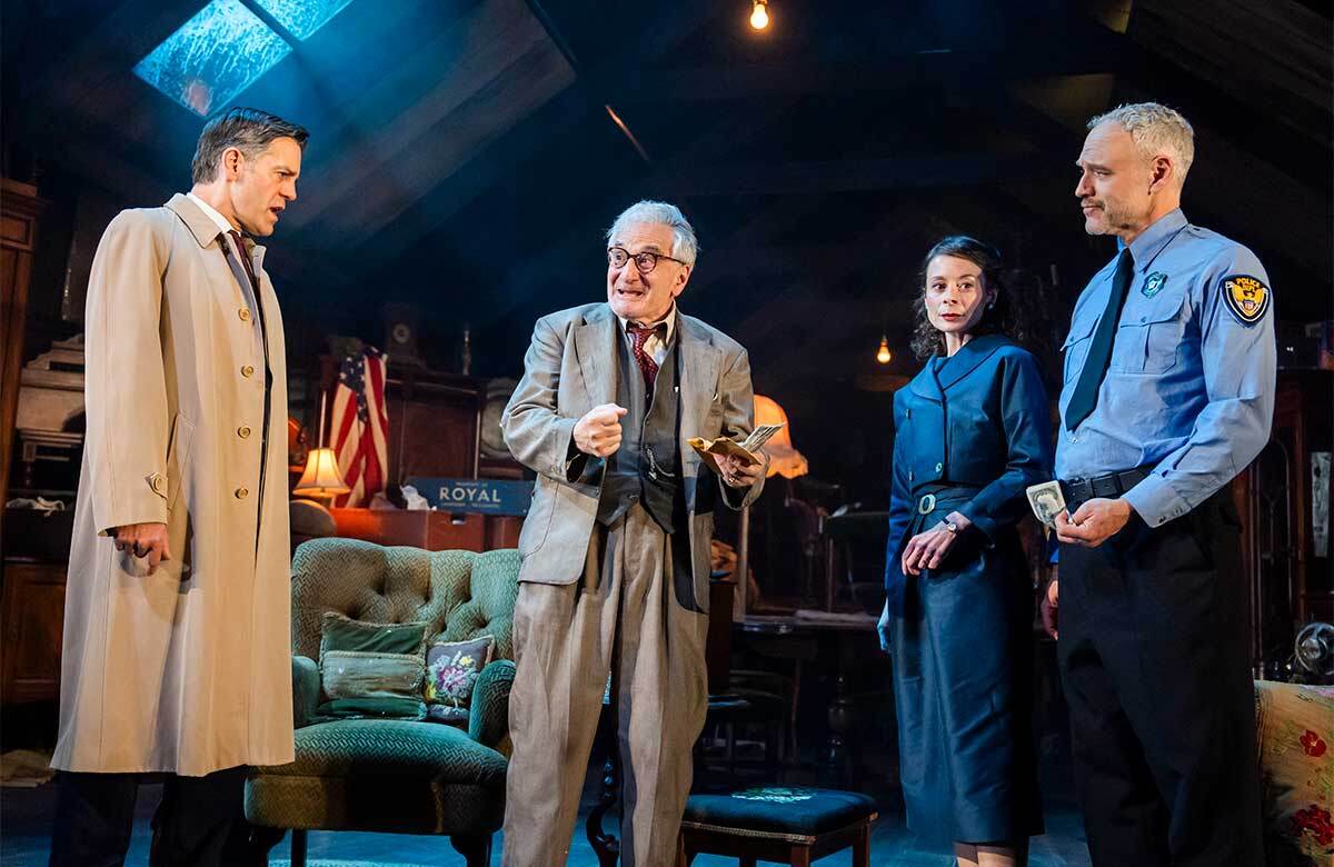 The company of The Price at the Marylebone Theatre, London. Photo: Tristram Kenton