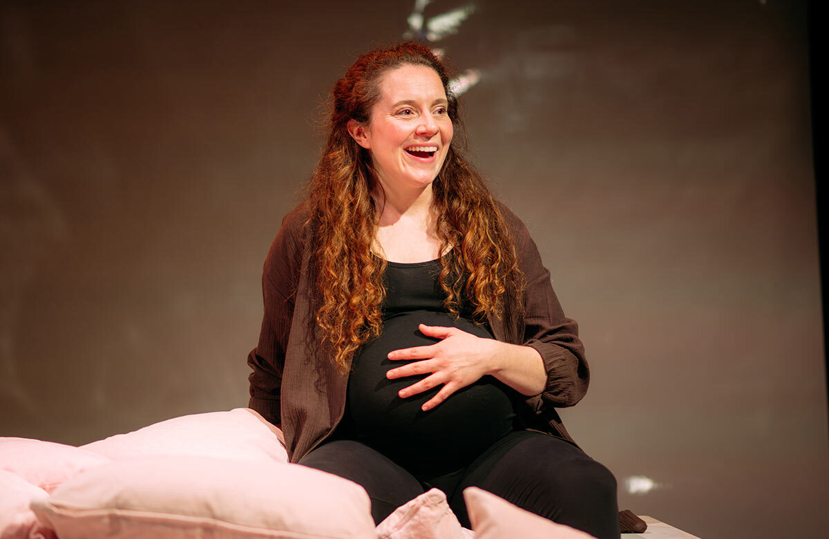 Jessica Hardwick in Gush at the Traverse Theatre, Edinburgh. Photo: Mihaela Bodlovic Jessica Hardwick in Gush at the Traverse Theatre, Edinburgh. Photo: Mihaela Bodlovic