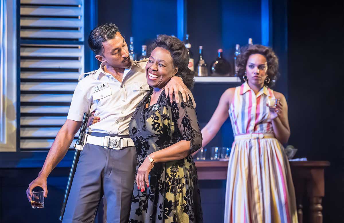 Shane David-Joseph, Ellen Thomas and Cat White in Driftwood at the Other Place, Stratford-upon-Avon. Photo: Marc Brenner