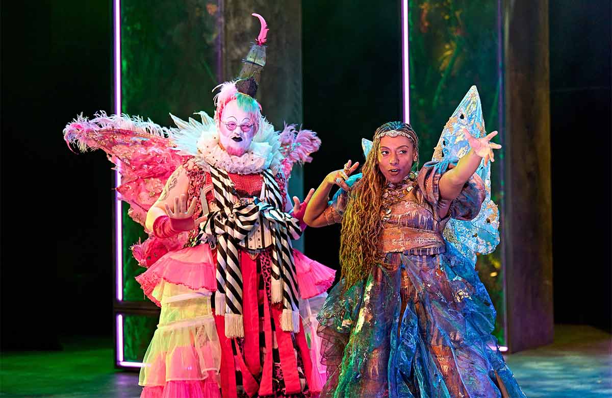 Adam Carver and Ellena Vincent in A Midsummer Night&rsquo;s Dream at Birmingham Rep. Photo: Manuel Harlan