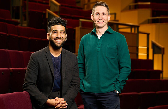 Leeds Playhouse's chief executive Shawab Iqbal and artistic director Tom Wright. Photo by David Lindsay
