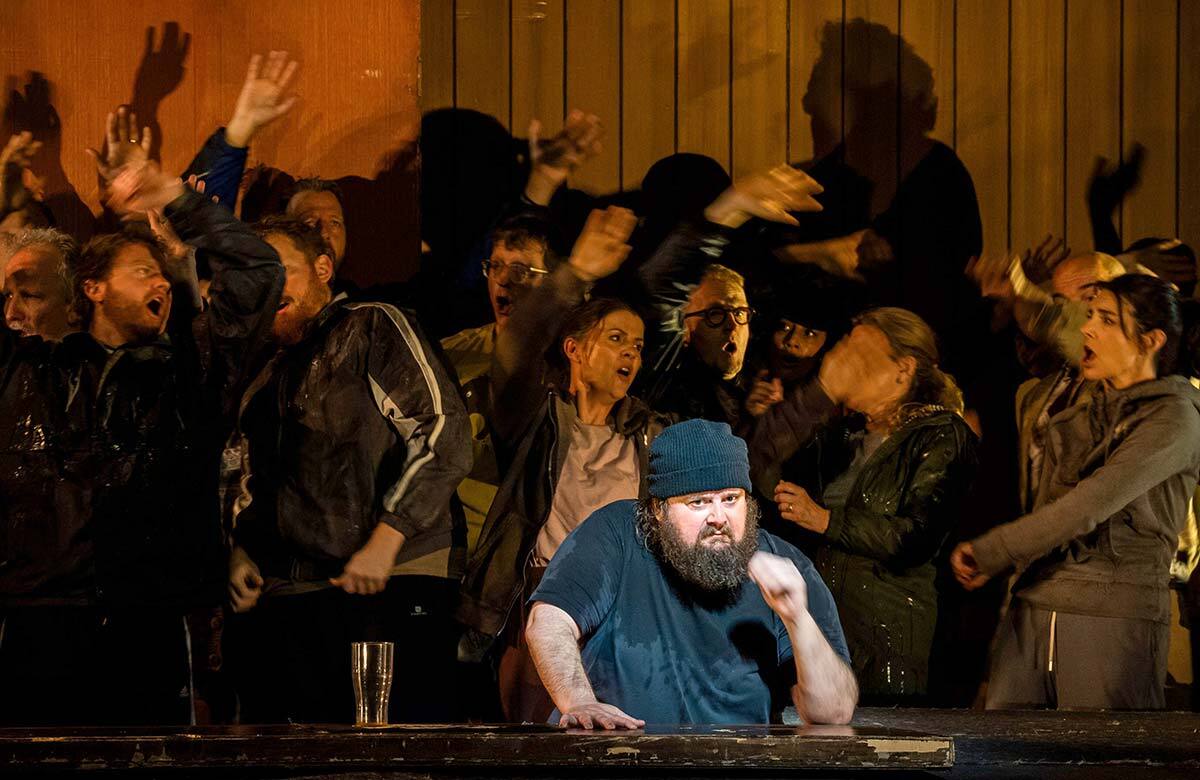 Allan Clayton in Peter Grimes at Royal Opera House, London. Photo: Tristram Kenton