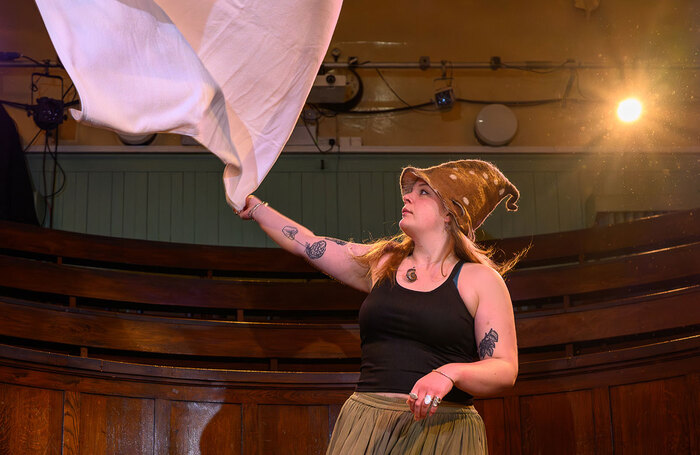 Meg Hopkinson performing Aufguss, an immersive experience using heat, essential oils, towel work and storytelling that is set to be on display at the new venue. Photo: Ian Georgeson