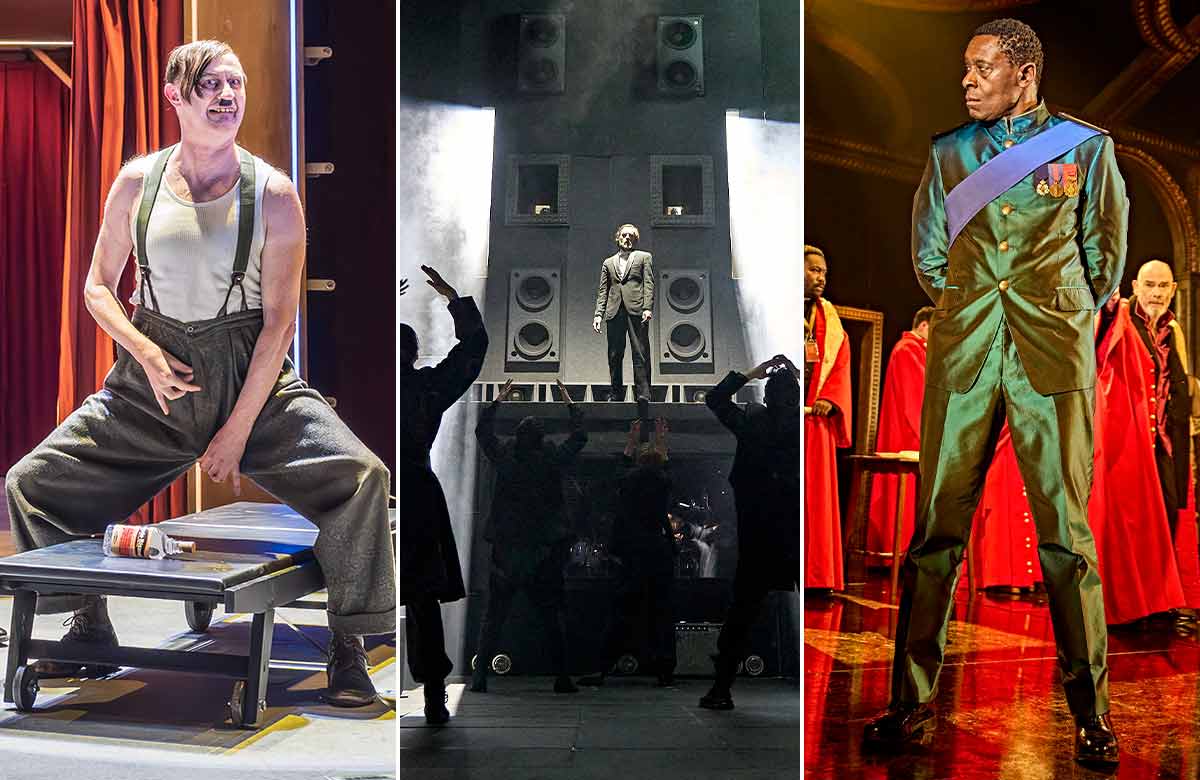 The Resistible Rise of Arturo Ui, Hamlet Hail to the Thief and Othello. Photo: Marc Brenner/Manuel Harlan/Brinkhoff-Moegenburg