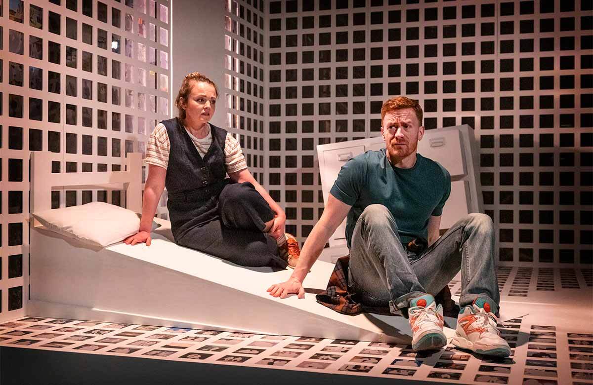 Katie Redford and Benedict Salter in Scenes from a Friendship at the Studio, Nottingham Playhouse. Photo: Pamela Raith Katie Redford and Benedict Salter in Scenes from a Friendship at the Studio, Nottingham Playhouse. Photo: Pamela Raith