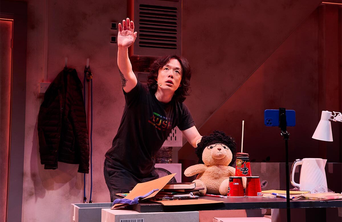 Lex Lee in The Last Man at the Southwark Playhouse Elephant, London. Photo: Margo Jones