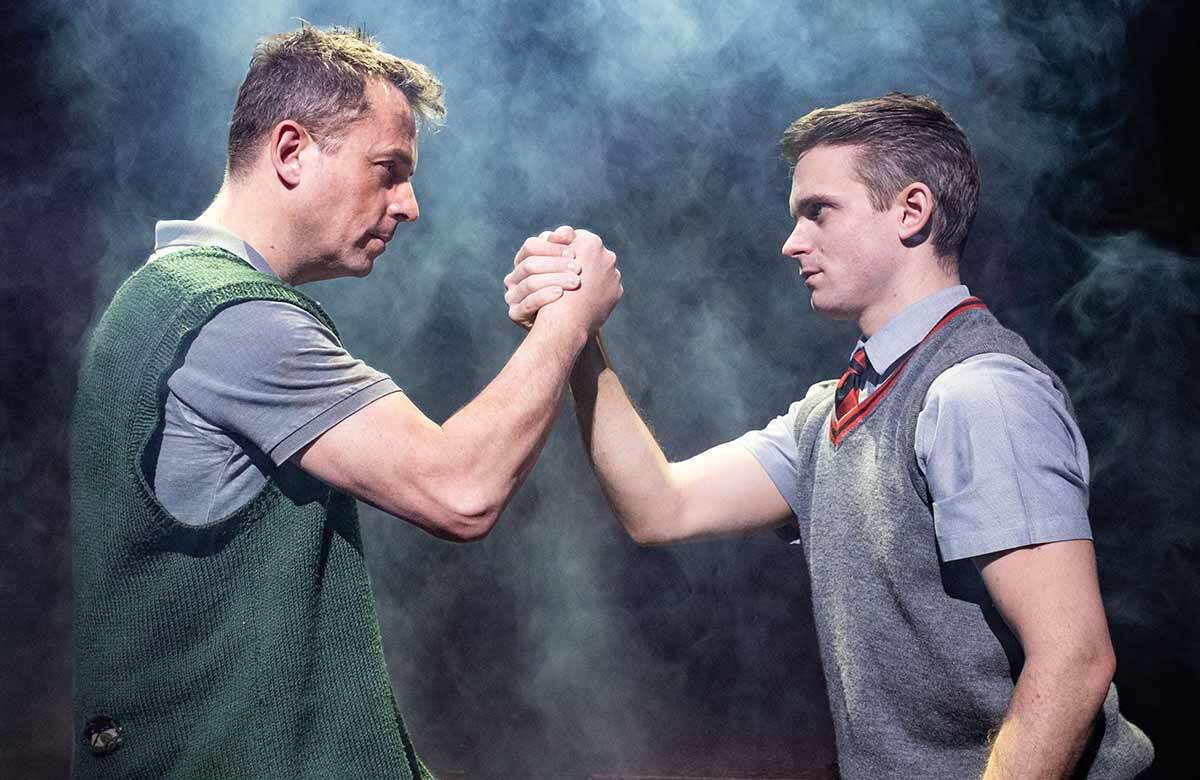 Sean Jones and Joe Sleight in the UK and Ireland touring production of Blood Brothers. Photo: Jack Merriman