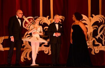 Royal Ballet and Opera unveils new stage curtains for King Charles