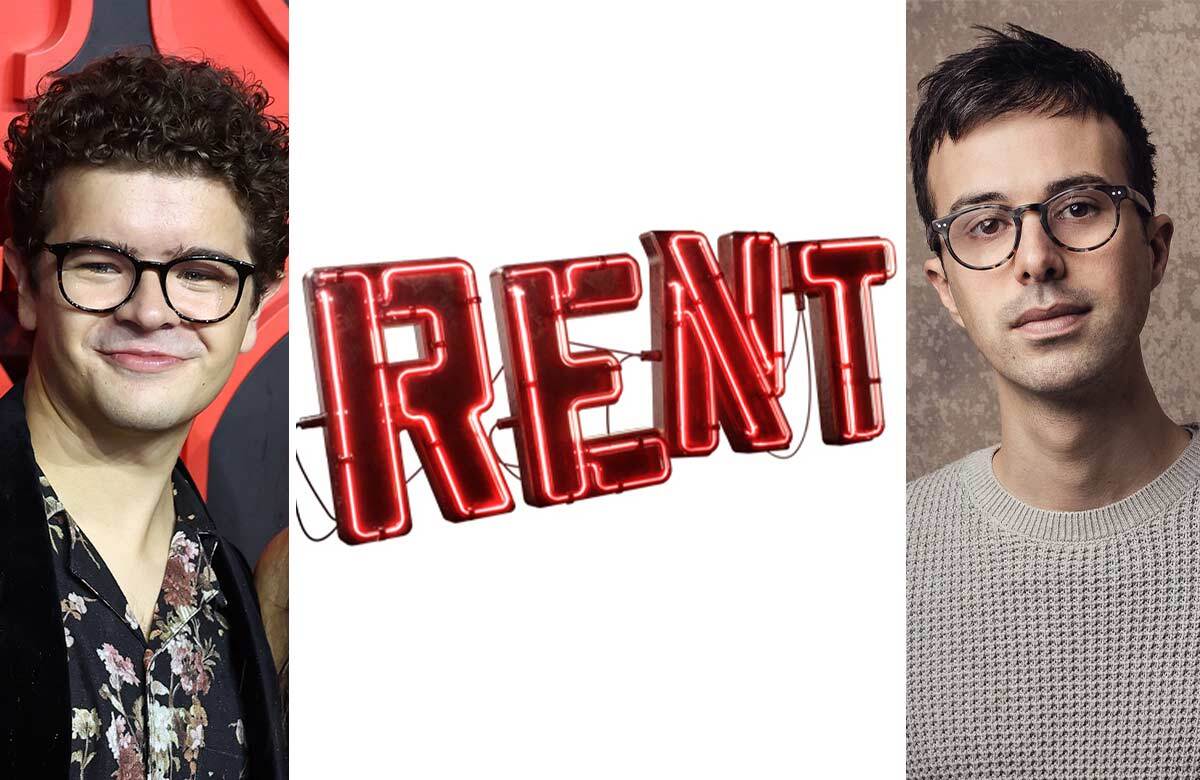 Gaten Matarazzo (left) will star in the 30th anniversary production of Rent, directed by Luke Sheppard (right). Photos: Shutterstock/Michael Wharley