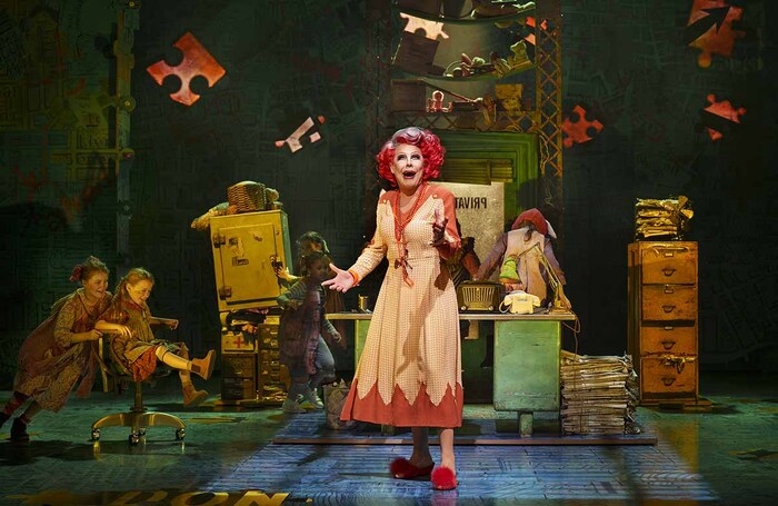 La Voix in Annie at New Wimbledon Theatre, London. Photo: Paul Coltas