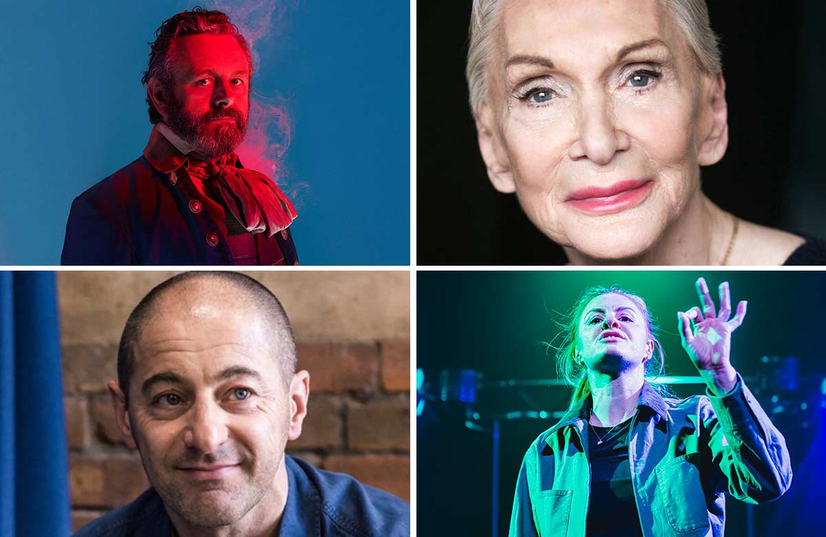 Clockwise from top left: Michael Sheen in Amadeus, Si&acirc;n Phillips, Katie Payne's My Mix(ed up) Tape and director Richard Beecham. Photos: Felicity McCabe for Margo Jones Agency/Nick James/Kirsten McTernan