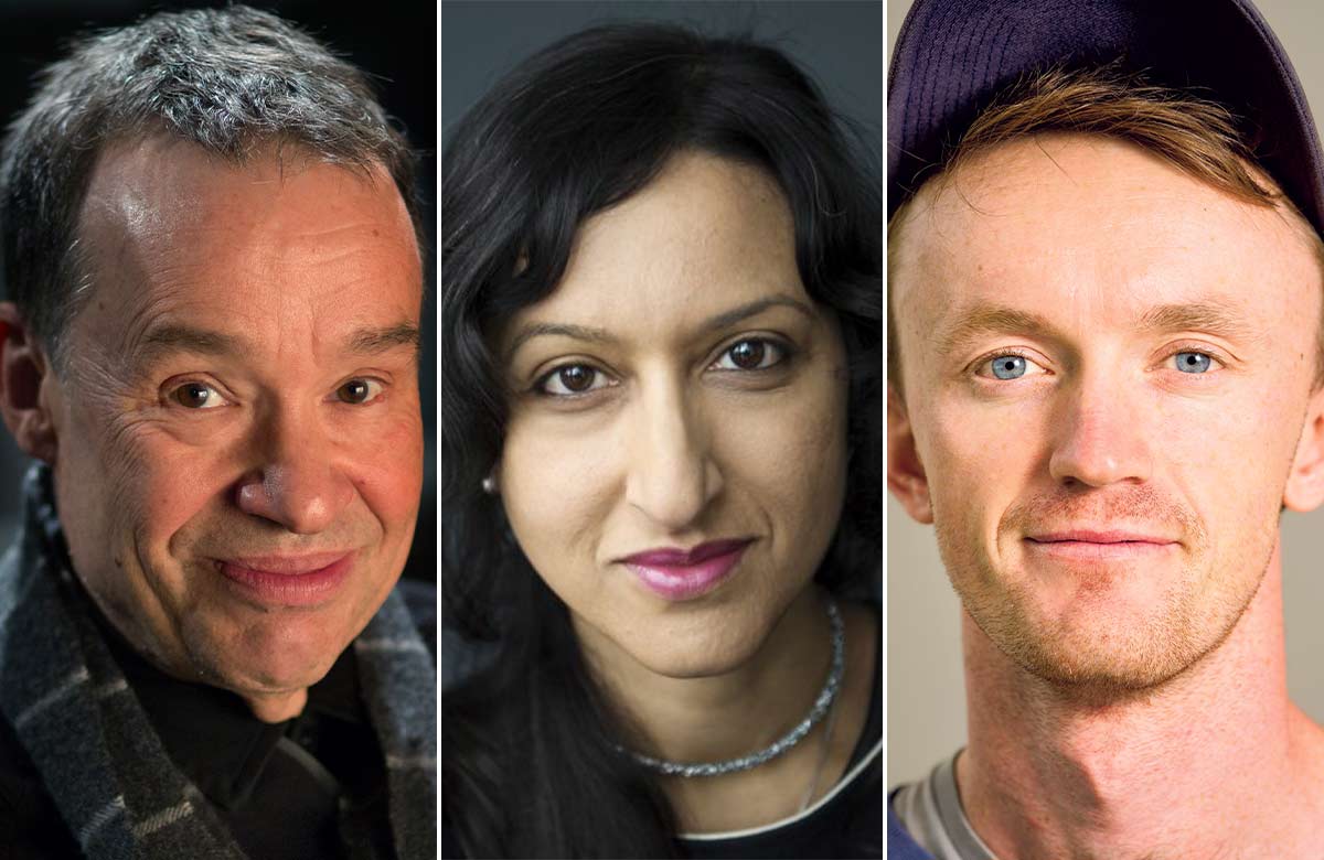 Ben Brantley, Arifa Akbar and Fergus Morgan. Photo: Alex Brenner (Morgan)