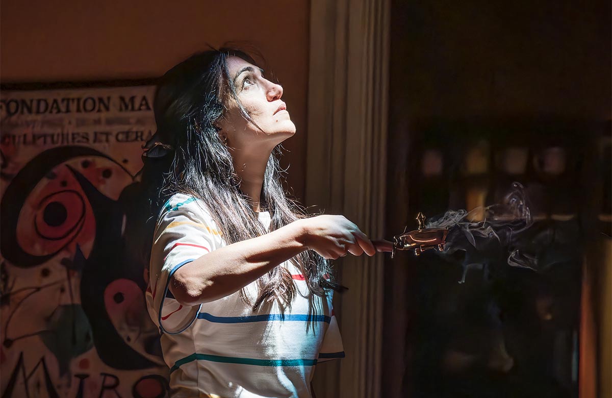 Leila Farzad in Under the Shadow at the Almeida Theatre, London. Photo: Marc Brenner