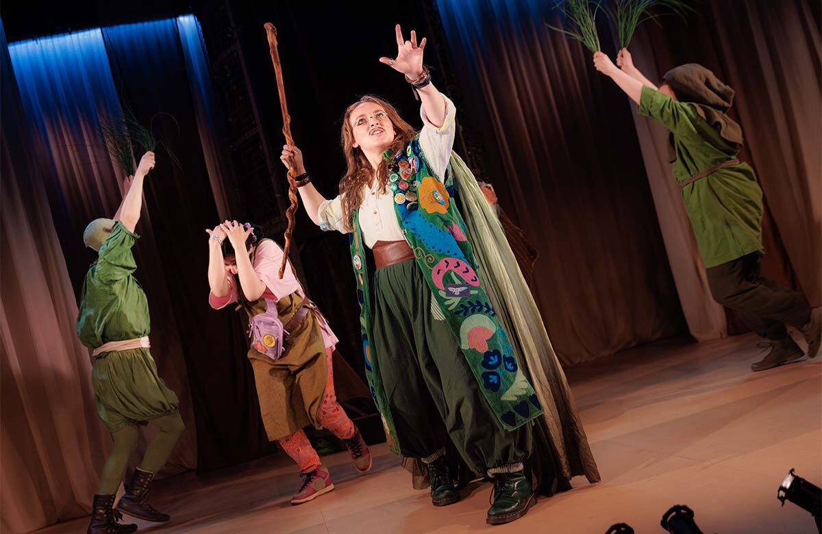 The company of Arthur at the Polka Theatre, London. Photo: Jake Bush