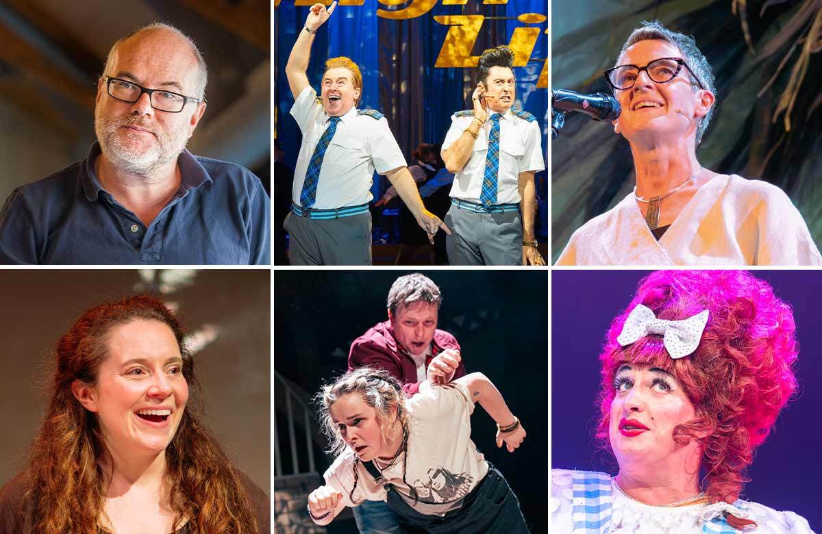 Clockwise from top left: Dominic Hill, The High Life: The Musical, Still Living It!, Windblown, She&rsquo;s Behind You, Water Colour and Gush. Photos: Tommy Ga-Ken Wan/Aly Wight/Mihaela Bodlovic