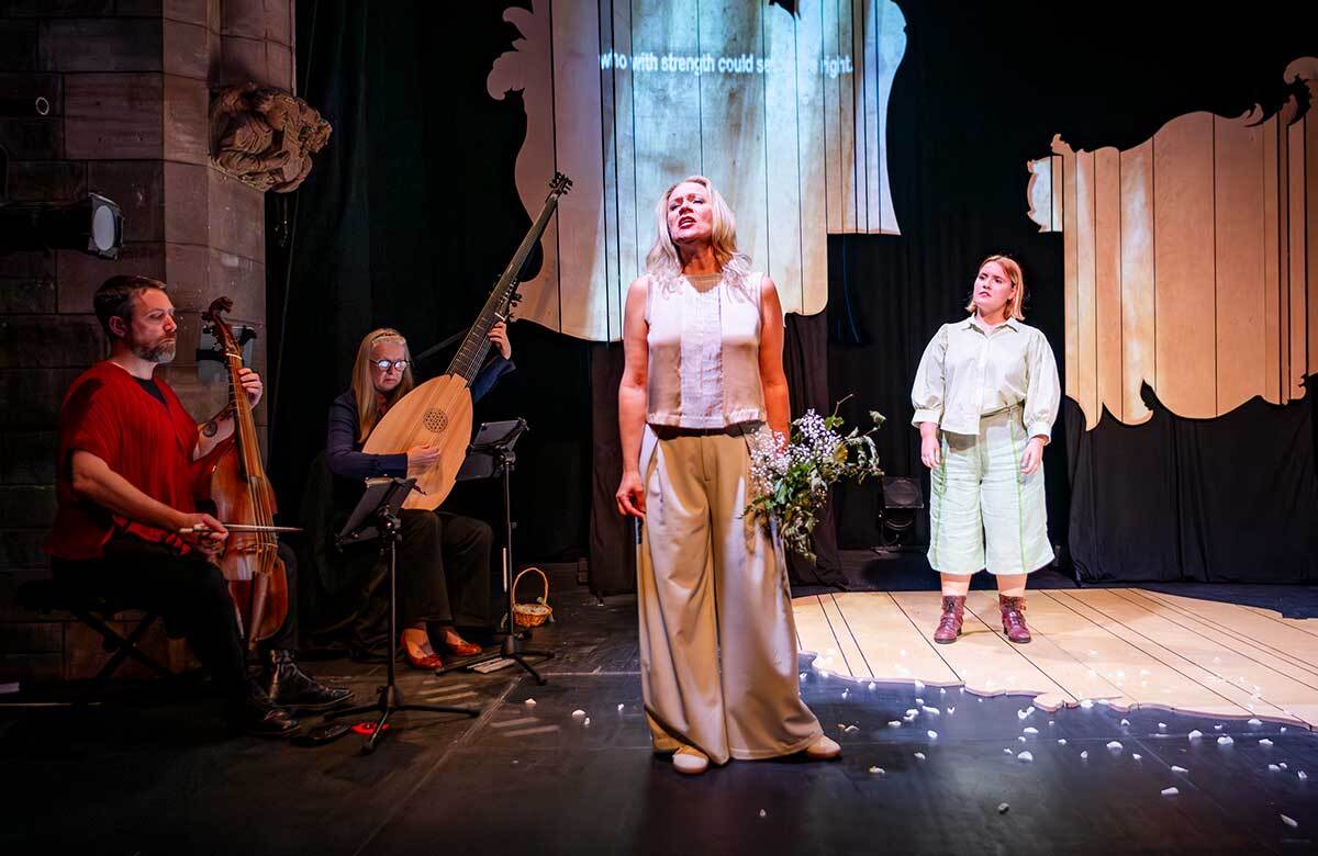 The company of In the Belly of the Beast at the Metronome, London. Photo: Andy Catlin