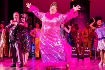 Neil Hurst as Edna Turnblad in Hairspray the Musical UK tour 2024/25, Photo: Pamela Raith 