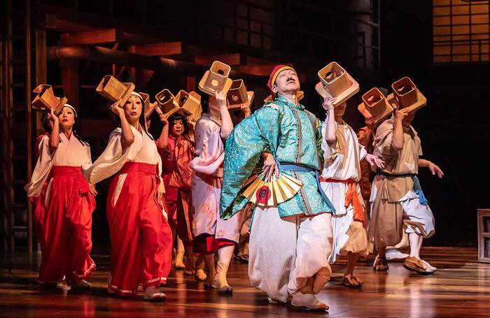 Kenya Osumi and the company in Spirited Away. Photo by Johan Persson