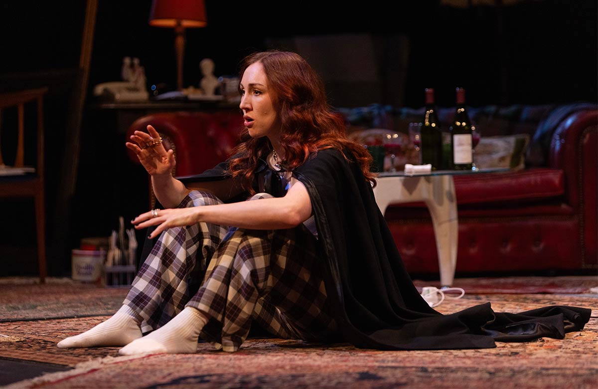 Katrina Allen in The Sights, part of Lyceum at Home, on stage at the Royal Lyceum Theatre, Edinburgh. Photo: Stuart Armitt