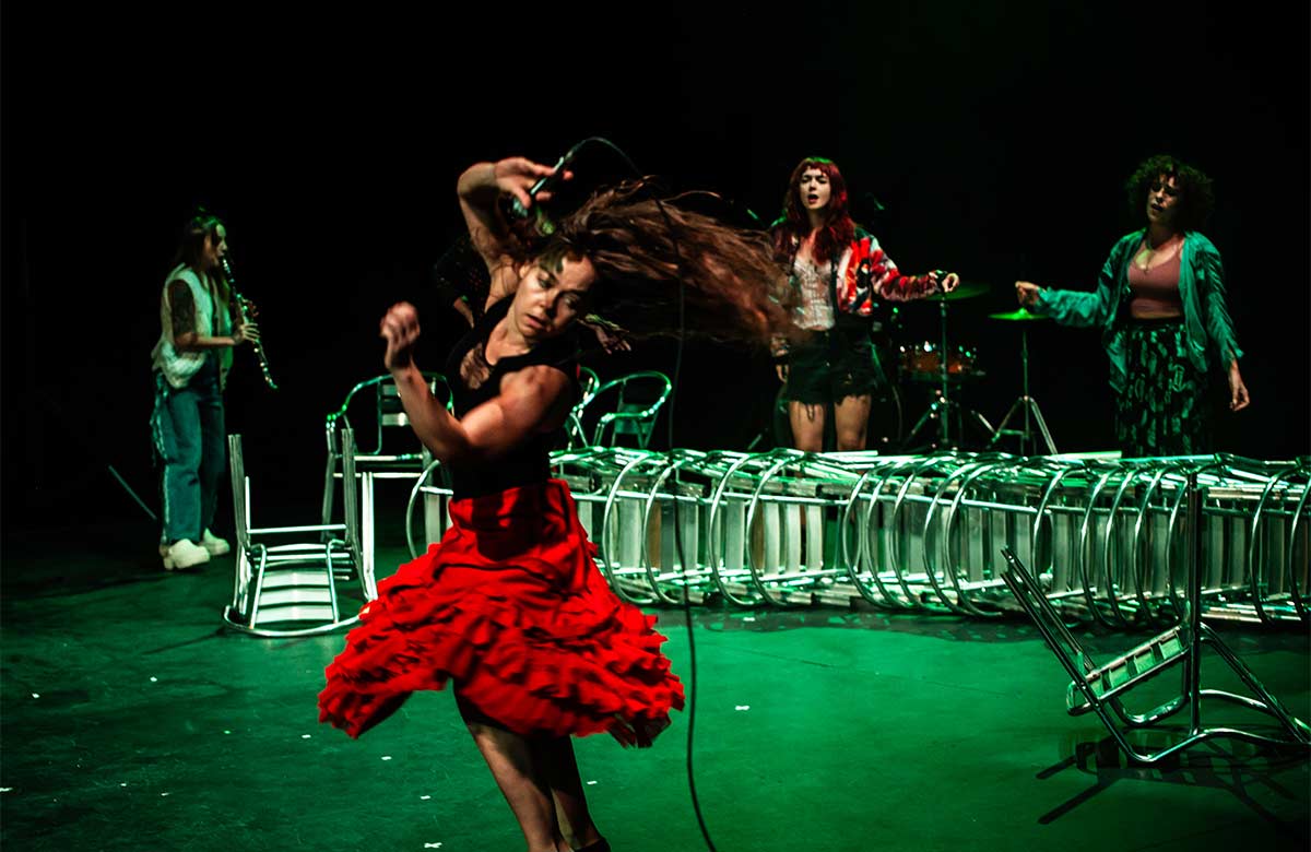 Roc&iacute;o Molina and the company of Roc&iacute;o Molina: Calentamiento at Sadler's Wells, London. Photo: Simone Fratini