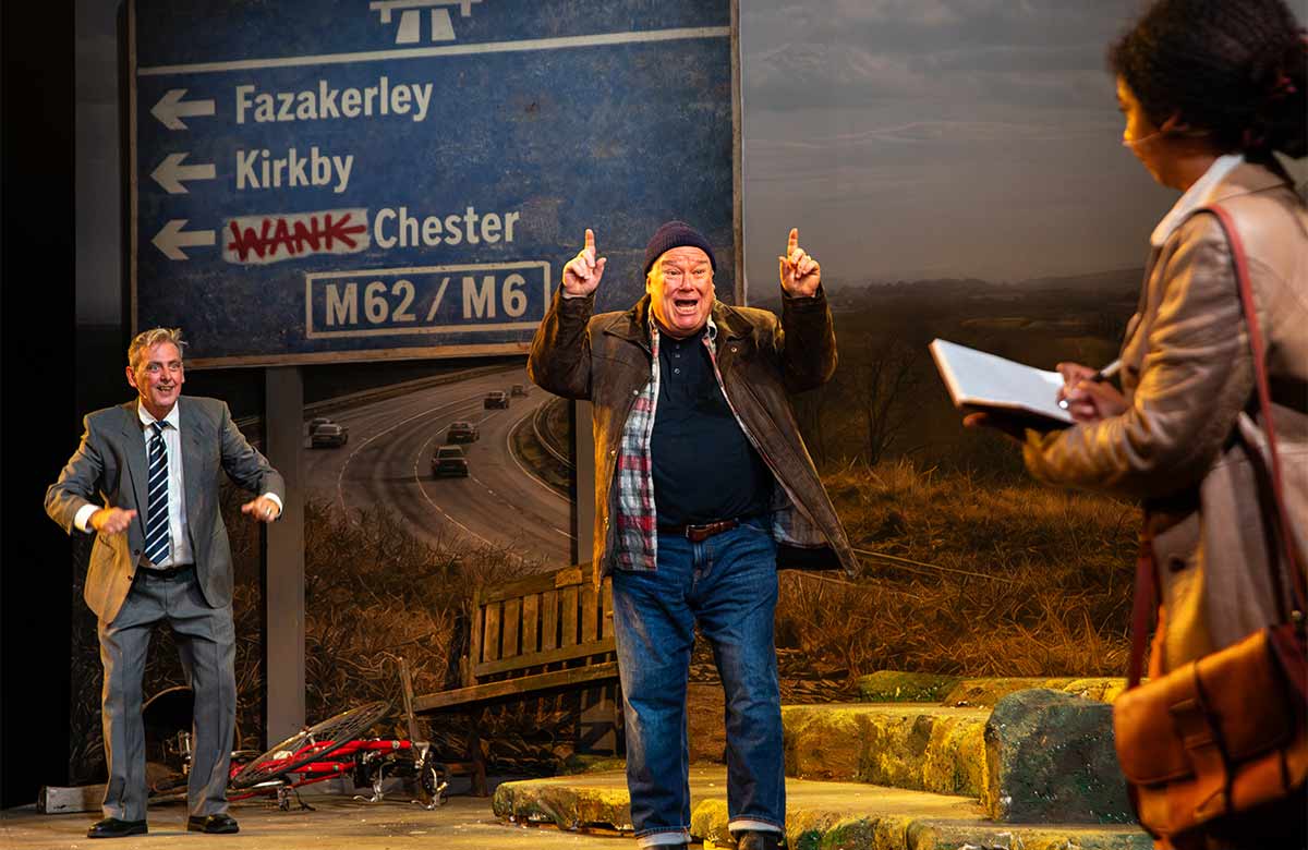 thestage.co.uk - Taking the Piste at the Royal Court Liverpool: sweary, lairy bluster