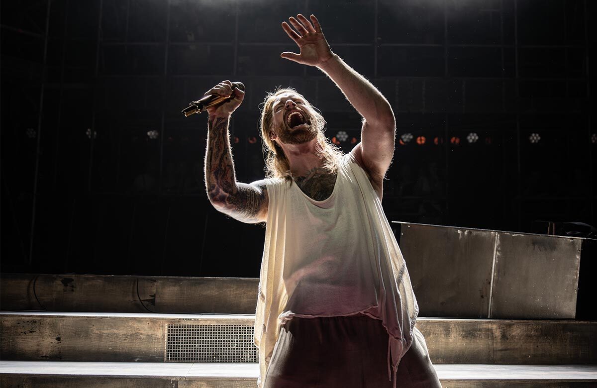 Sam Ryder in Jesus Christ Superstar at the London Palladium. Photo: Johan Persson