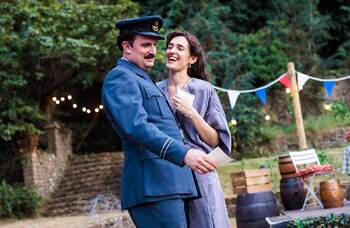 James Sheldon and Phoebe Pryce in Much Ado About Nothing at Braboeuf Manor, Guildford