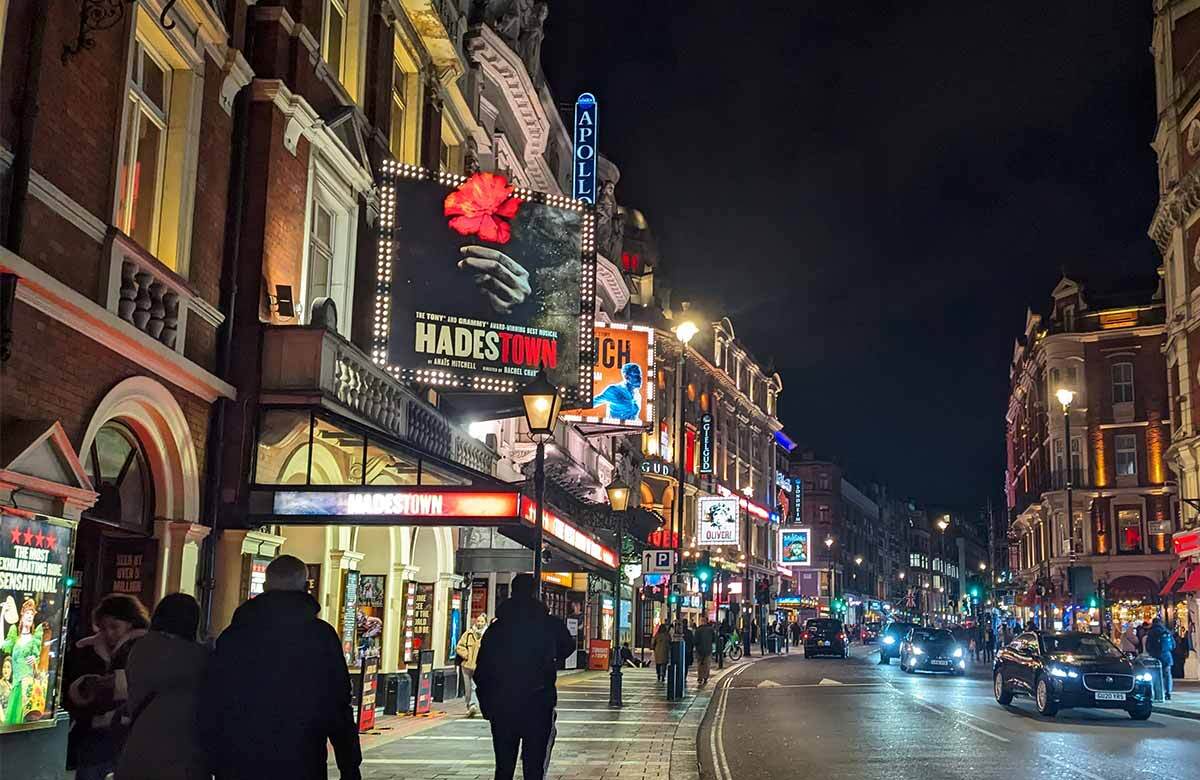 Shaftesbury Avenue in London's West End. Photo: Shutterstock Shaftesbury Avenue in London's West End. Photo: Shutterstock
