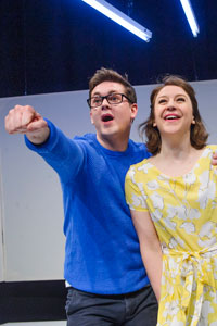 Sean Michael Verey and Gemma Whelan in Radiant Vermin. Photo: Tristram Kenton