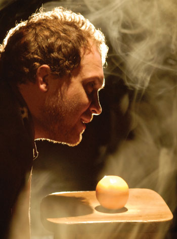 Chris Thorpe in Tangle. Photo: Unlimited Theatre