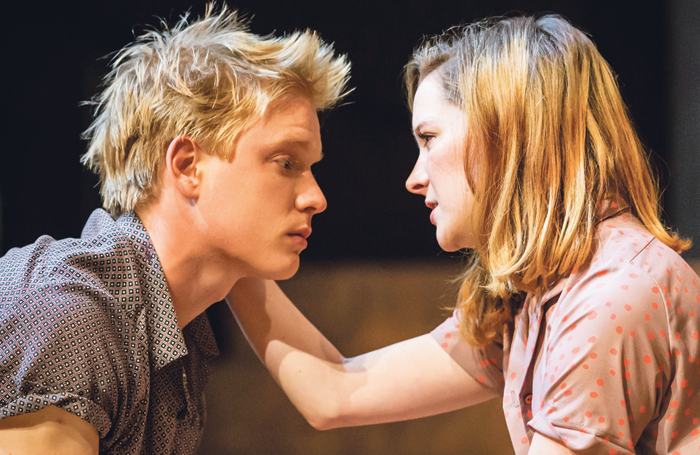 Freddie Fox with Morfydd Clark in Romeo and Juliet. Photo: Johan Persson